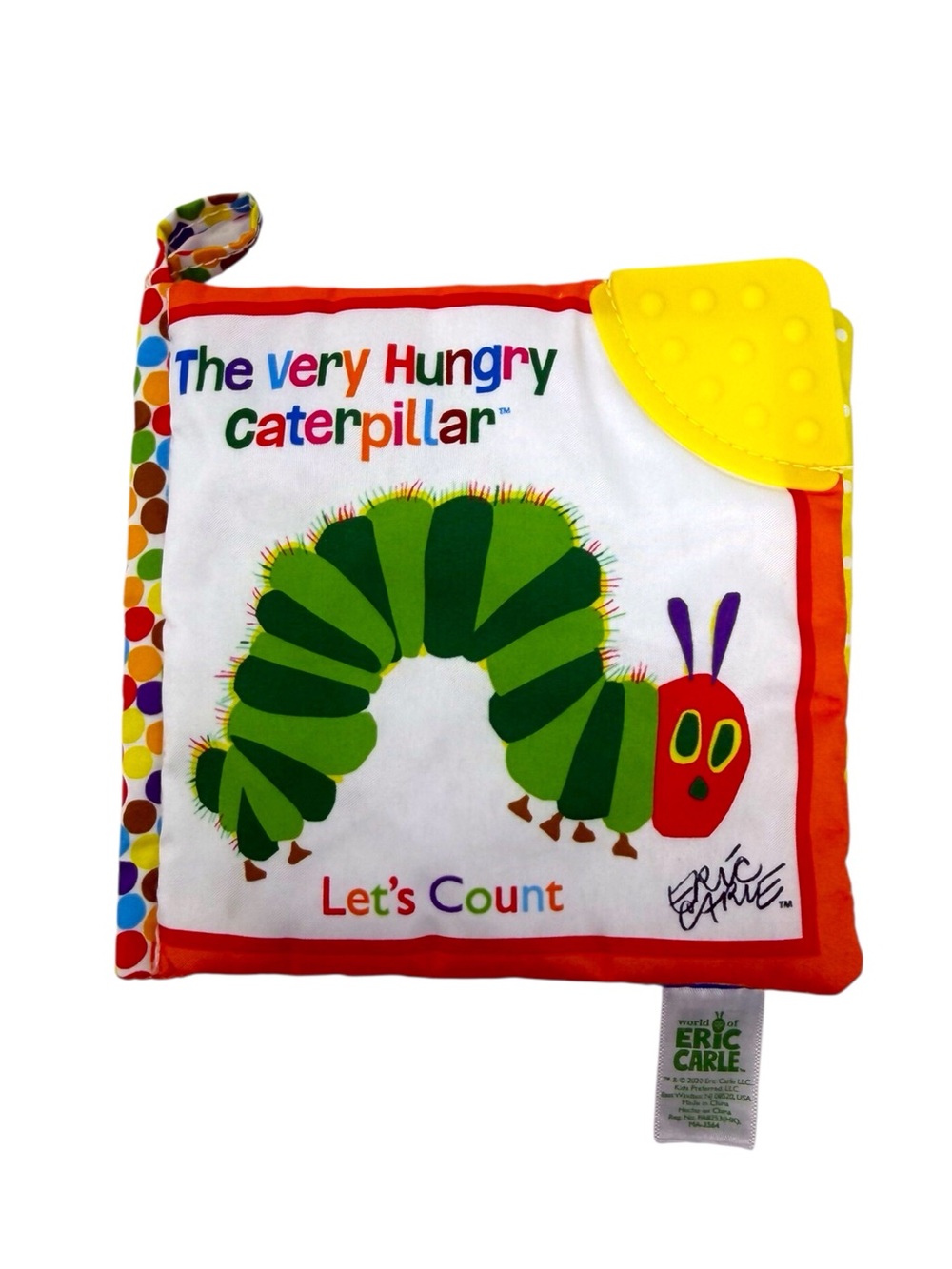 The Very Hungry Caterpillar Let's Count Soft  Cloth Teether Baby Book